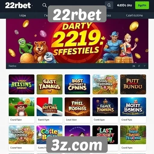Jogos disponíveis no 22rbet e suas características